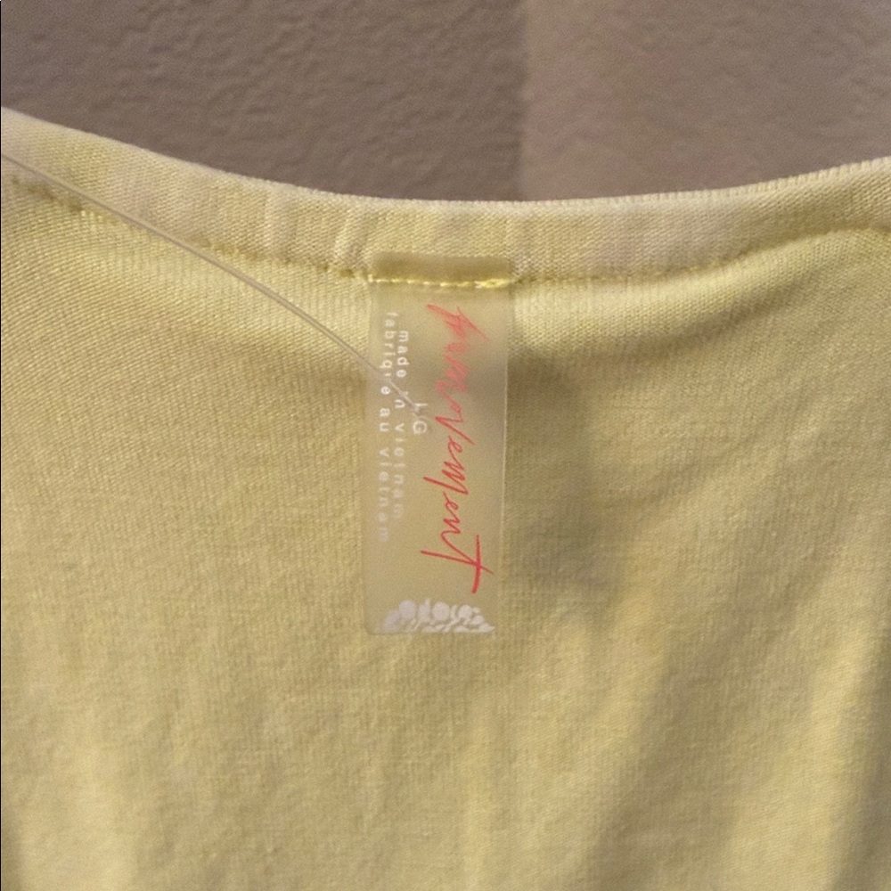 FP Movement by Free People Hot Shot Mini Dress in Sour Citrus Size Large NWOT - Picture 2 of 6
